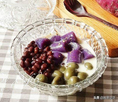 改良版紫薯芋圆，在家也可以轻松做的小甜品哦~ ​​​​